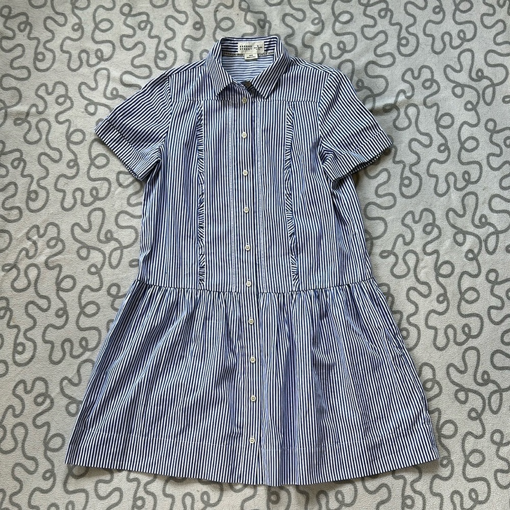 Kate Spade Broome Street Striped Button Down Dress